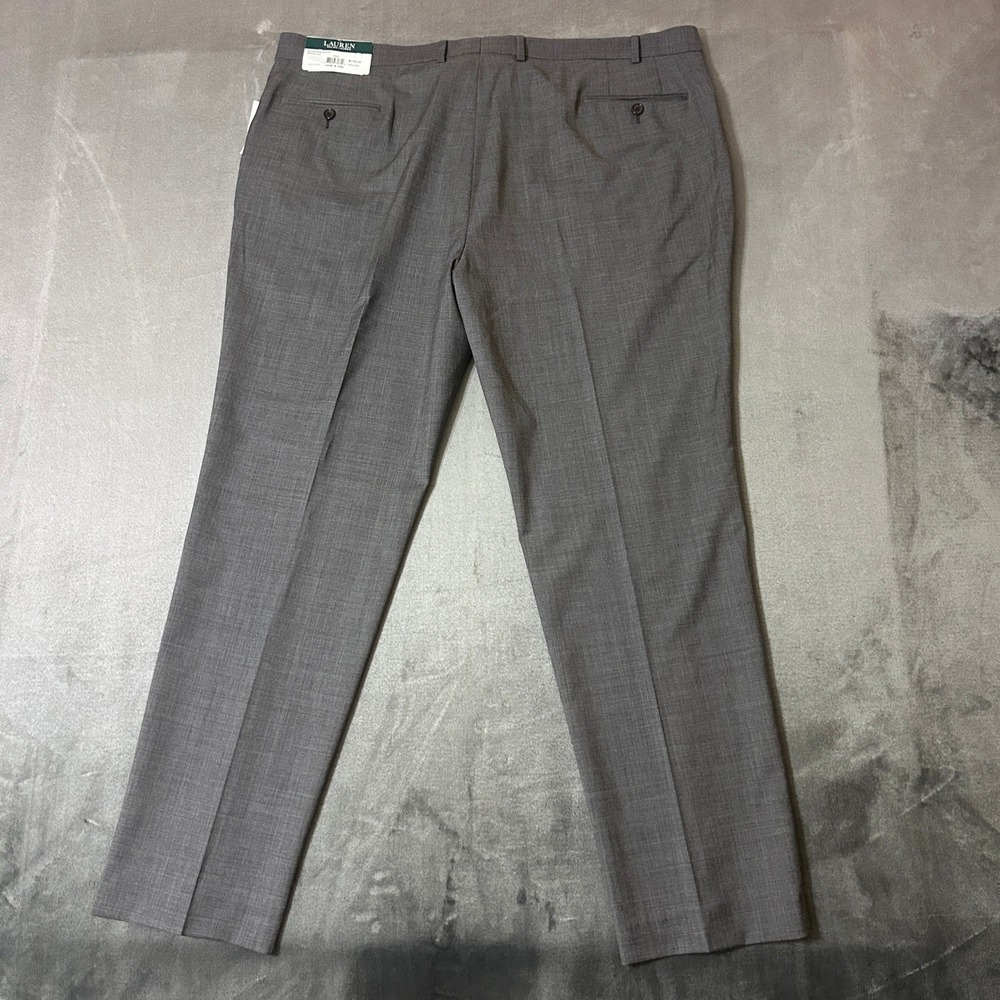 NWT Lauren Ralph Lauren Edgewood Dress Grey Pants Mens 44x32 UltraFlex Wool - Picture 2 of 12